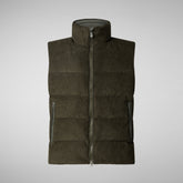 Men's vest Euryops in land green | Save The Duck