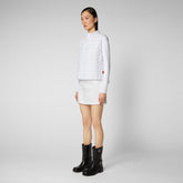 Women's Mira Vest in White - Holiday Party Collection | Save The Duck