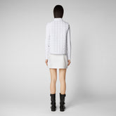 Women's Mira Vest in White - Holiday Party Collection | Save The Duck