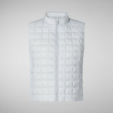 Women's Mira Vest in Foam Grey | Save The Duck