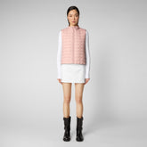 Women's Mira Vest in Blush Pink - Women's Vests | Save The Duck