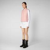 Women's Mira Vest in Blush Pink - Pink Collection | Save The Duck