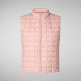 Women's Mira Vest in Blush Pink | Save The Duck