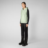 Women's Femi Vest in Eucalyptus Green - Recycled Collection | Save The Duck