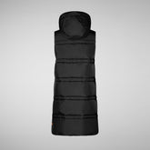 Women's hooded vest Judee in black | Save The Duck