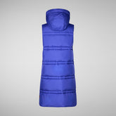 Women's hooded vest Judee in gentian blue | Save The Duck