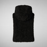 Woman's hooded vest Klara in black | Save The Duck