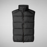 Man's vest Arlen in black | Save The Duck