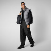 ARLEN : GILET SAVE THE DUCK MAN en MIRO en gris moyen - Icônes pour hommes | Sauvez le canard