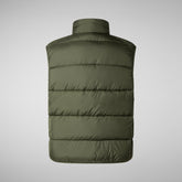 ARLEN : GILET SAUVER LE CANARD MAN en MIRO en DUSTY OLIVE | Save The Duck