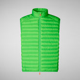 Men's Chico Puffer Vest in Fluo Blue | Save The Duck