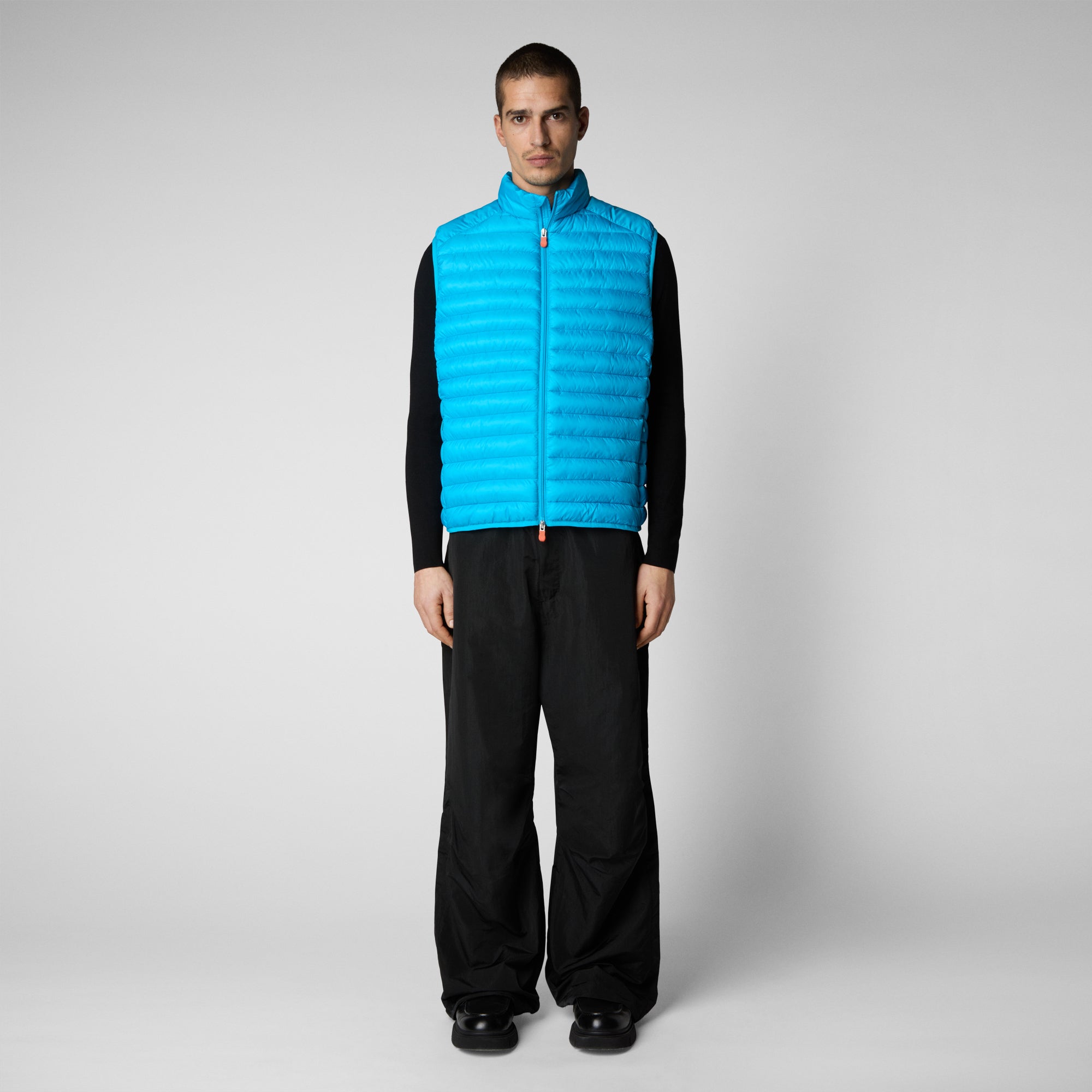 Men's Chico Puffer Vest in Fluo Blue