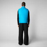Men's Chico Puffer Vest in Fluo Blue - FLUO Collection | Save The Duck