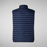 Men's Adam Puffer Vest in Navy Blue | Save The Duck