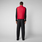 Men's Adam Puffer Vest in Tango Red - SaveTheDuck Sale | Save The Duck