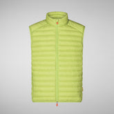 Men's Puffer Vest Adam in Lichen Green | Save The Duck