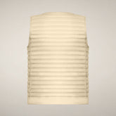 Women's Puffer Vest Mara in Shore Beige - Animal-Free Puffer Jackets for Women | Save The Duck