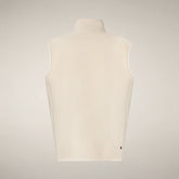 Men's puffer vest with quilted front in Rainy Beige FYI - Vests Collection | Save The Duck