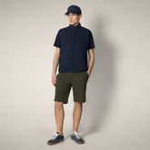 Men's puffer vest with quilted front in Navy Blue FYI - Vests Collection | Save The Duck