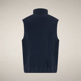 Men's puffer vest with quilted front in Navy Blue FYI - Vests Collection | Save The Duck