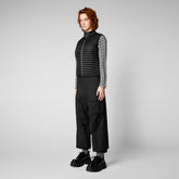 Women's Arabella Puffer Vest in Black - Women's Icons Collection | Save The Duck