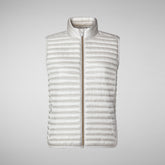 Women's Arabella Puffer Vest in White | Save The Duck