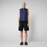 Women's Arabella Puffer Vest in Navy Blue - Women's Icons Collection | Save The Duck