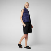 Women's Arabella Puffer Vest in Navy Blue - Blue Collection | Save The Duck