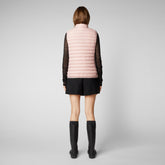 Women's Charlotte Puffer Vest in Blush Pink - GIGA Collection | Save The Duck