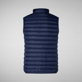 Women's Animal free Puffer Vest Charlotte in Navy Blue | Save The Duck