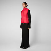 Women's Charlotte Puffer Vest in Tango Red - Vests Collection | Save The Duck