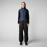Women's Charlotte Puffer Vest in Navy Blue - Full Price Products | Save The Duck