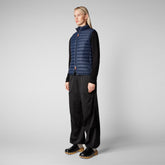 Women's Charlotte Puffer Vest in Navy Blue - Fall Winter 2023 Collection | Save The Duck