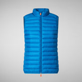 Women's Charlotte Puffer Vest in Green Black | Save The Duck