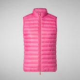 Women's Charlotte Puffer Vest in Gem Pink | Save The Duck