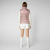 Women's Lynn Puffer Vest in Withered Rose | Save The Duck