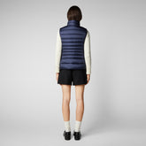 Women's Lynn Puffer Vest in Blue Black - Free Water Bottle Collection | Save The Duck