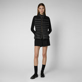 Women's Animal free Puffer Vest Lynn in black | Save The Duck