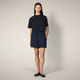 Women's Shorts Ieva in Navy Blue - Smartleisure Clothing Woman | Save The Duck