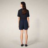 Women's Shorts Ieva in Navy Blue - Smartleisure Clothing Woman | Save The Duck