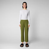 Pantalon de survêtement Milan pour femme en olive militaire - Loisirs intelligents pour femmes | Sauvez le canard