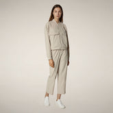 Women's pants milan in rainy beige - Figure Skating SS26 - WOMEN | Save The Duck