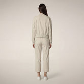 Women's pants milan in rainy beige - Figure Skating SS26 - WOMEN | Save The Duck