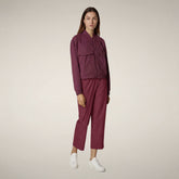 Women's Trousers Milan in Wine Red - Figure Skating SS26 - WOMEN | Save The Duck