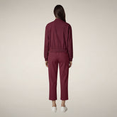 Women's Trousers Milan in Wine Red - Figure Skating SS26 - WOMEN | Save The Duck