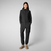 PEAR:STD VESTE PULL FEMME en POTY en Noir - Loisirs intelligents pour femmes | Save The Duck