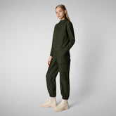 Women's hooded sweatshirt Pear in land green | Save The Duck