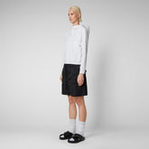 Veste à capuche Poire pour Femme en blanc - Collection Blanche | Sauvez le canard