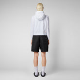 Women's Pear Hooded Jacket in White - Spring Summer 2024 Women's Collection | Save The Duck