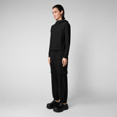 Veste à capuche poire pour femme en noir - Collection de vestes | Sauvez le canard